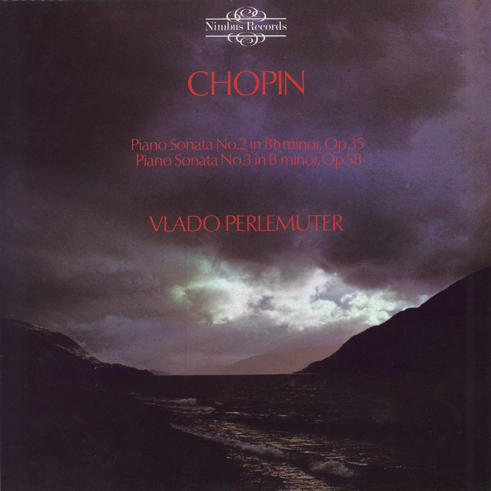 Vlado Perlemuter Chopin Piano Sonata No. 2 & No. 3 UK vinyl LP album (LP record) NIMBUS2109