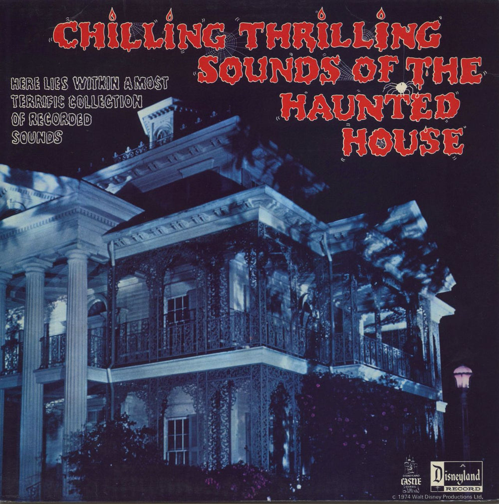 Walt Disney Chilling Thrilling Sounds Of The Haunted House UK vinyl LP album (LP record) DQ1257