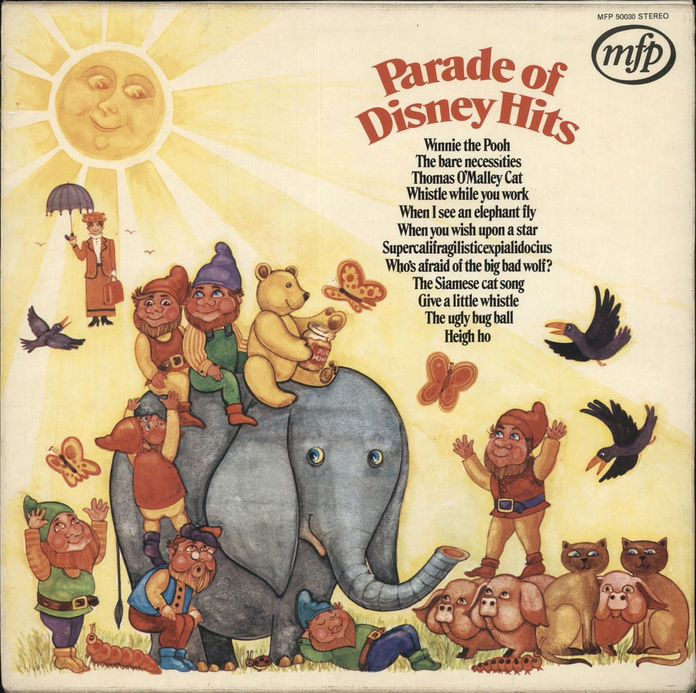 Walt Disney Parade Of Disney Hits UK vinyl LP album (LP record) MFP50030