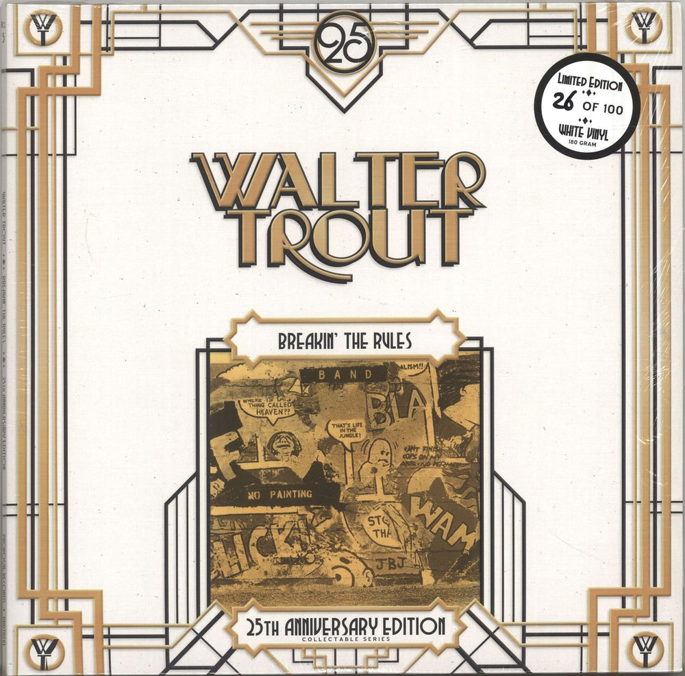 Walter Trout Band Breakin' The Rules - 180gm White Vinyl + Numbered Dutch 2-LP vinyl record set (Double LP Album) PRD70761