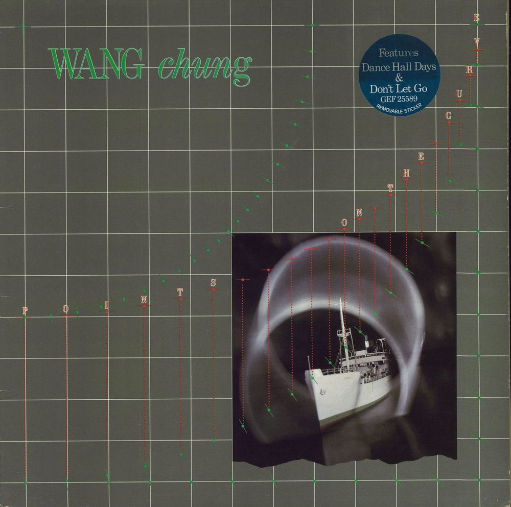 Wang Chung Points On The Curve - Grey p/s - Hype sticker UK vinyl LP album (LP record) GEF25589