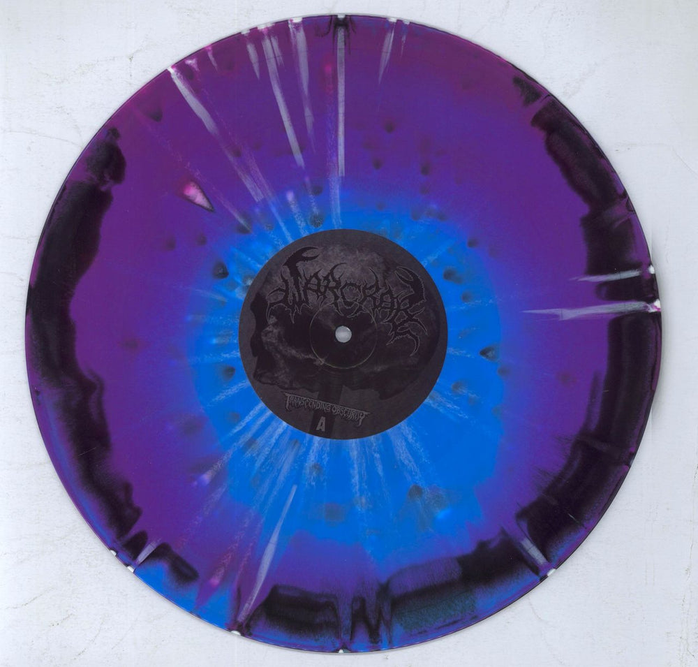 Warcrab Damned In Endless Night - Blue / Purple / Black Merge With Splatter Indian 2-LP vinyl record set (Double LP Album) 0711347232947