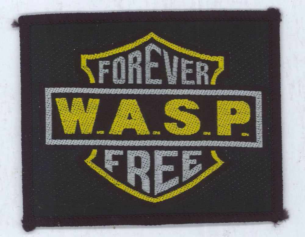 WASP Forever Free + Patch - Open UK 7" vinyl single (7 inch record / 45)