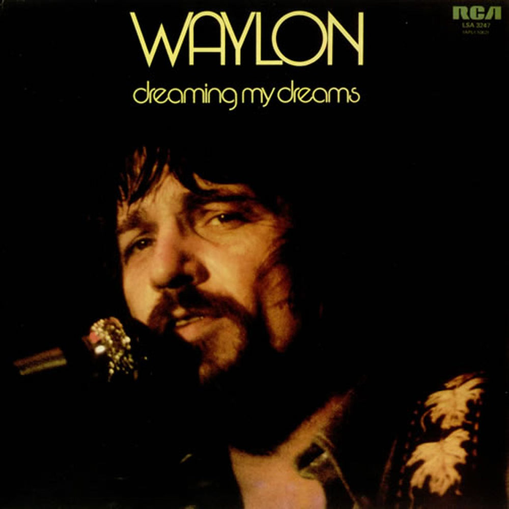 Waylon Jennings Dreaming My Dreams UK vinyl LP album (LP record) LSA3247
