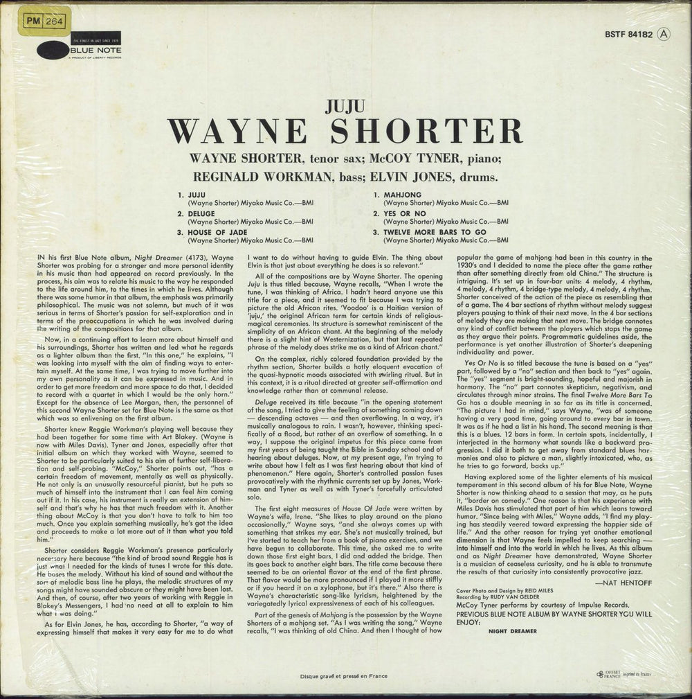 Wayne Shorter Juju French vinyl LP album (LP record)