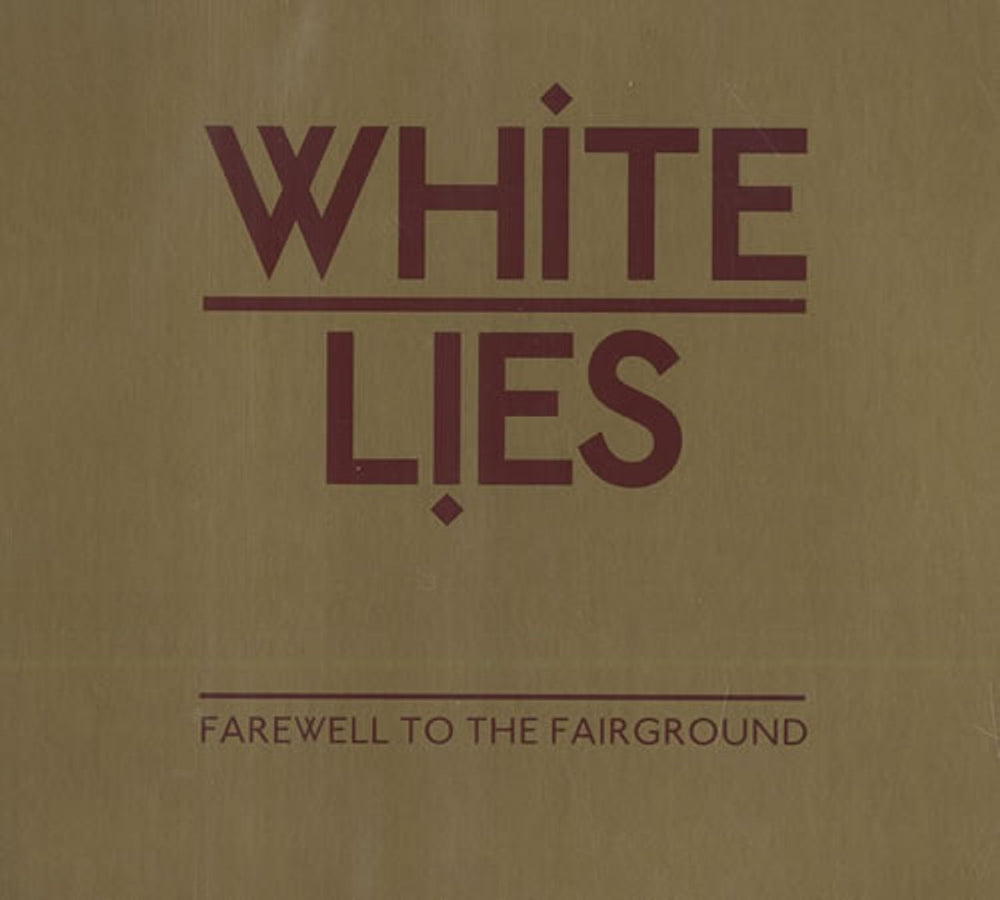 White Lies Farewell To The Fairground UK Promo CD single (CD5 / 5") WLUKCD4