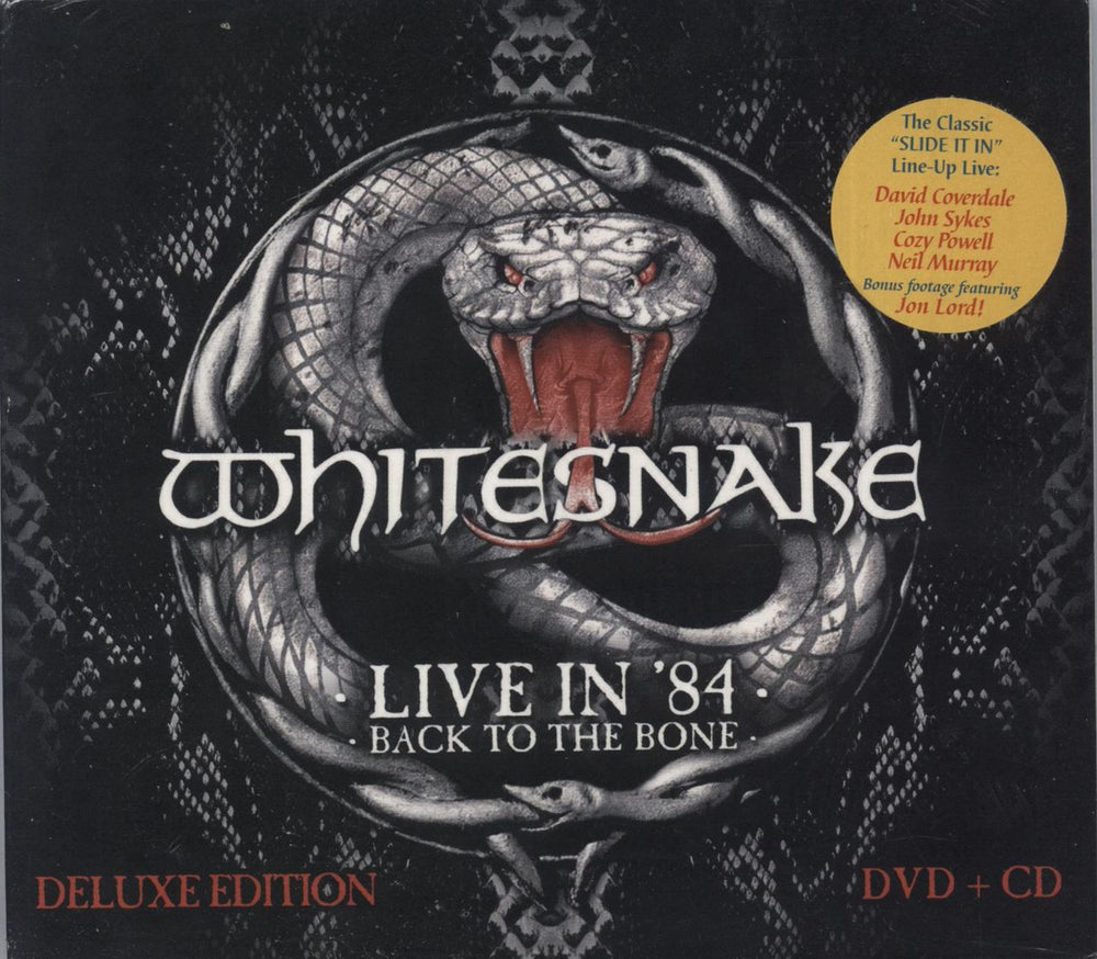 Whitesnake Live In '84: Back To The Bone UK 2-disc CD/DVD set FRCDVD669