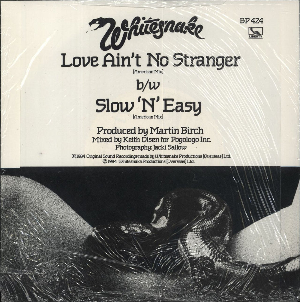 Whitesnake Love Ain't No Stranger + Patch - Sealed UK 7" vinyl single (7 inch record / 45)