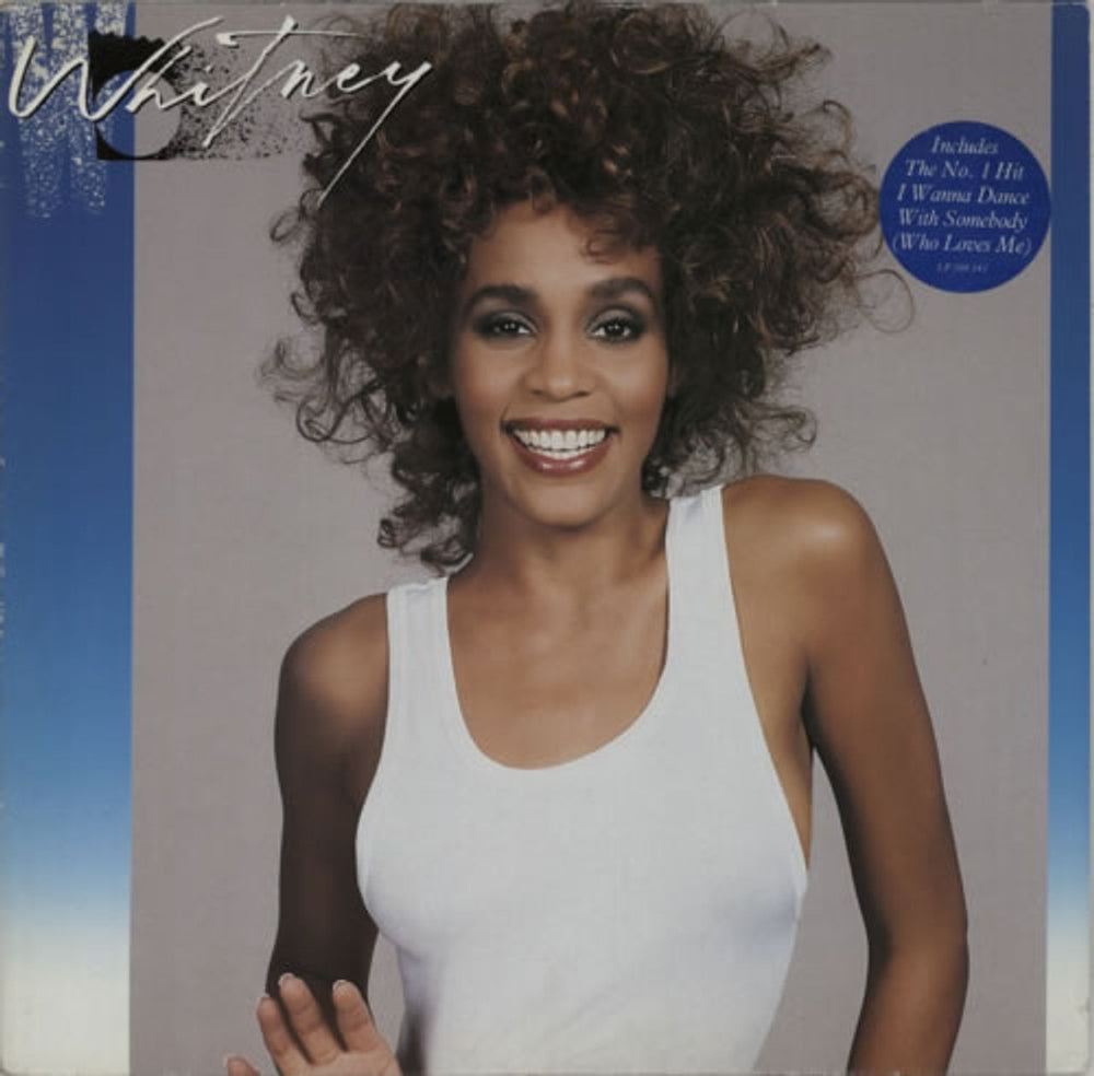 Whitney Houston Whitney - Hype Stickered sleeve German vinyl LP album (LP record) 208141