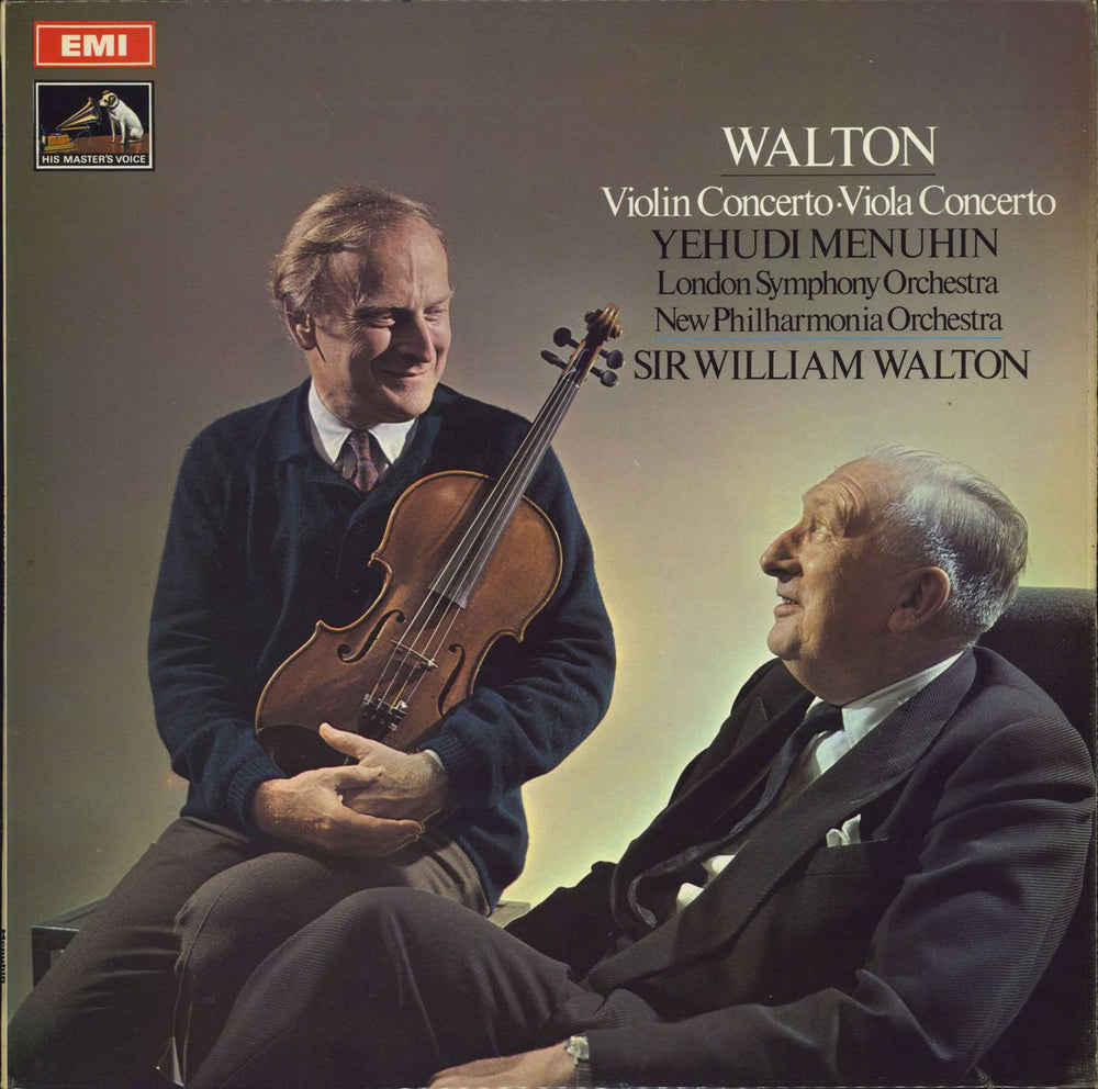 William Walton Violin Concerto / Viola Concerto UK vinyl LP album (LP record) ASD2542