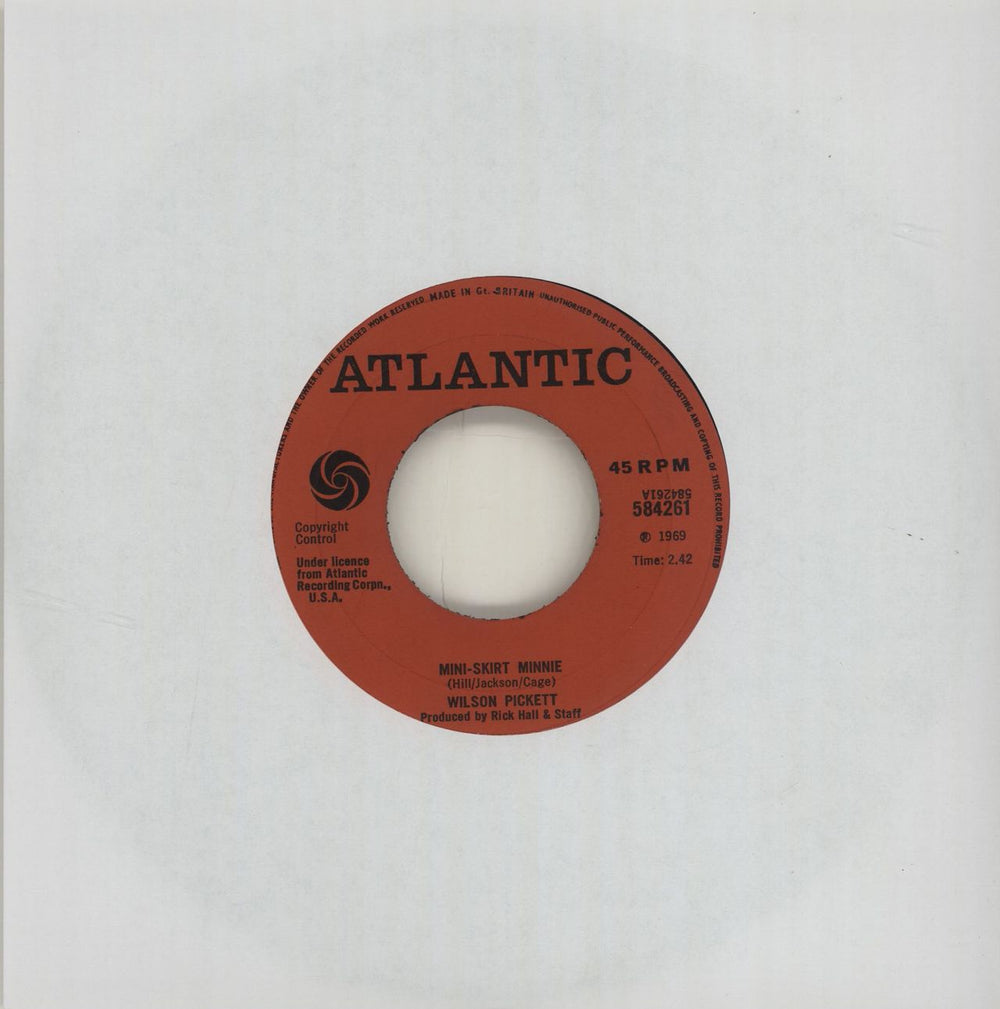 Wilson Pickett Mini-Skirt Minnie UK 7" vinyl single (7 inch record / 45) 584261
