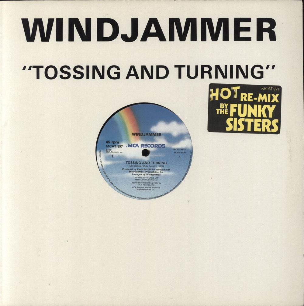 Windjammer Tossing And Turning - Funky Sisters Remix UK 12" vinyl single (12 inch record / Maxi-single) MCAT897