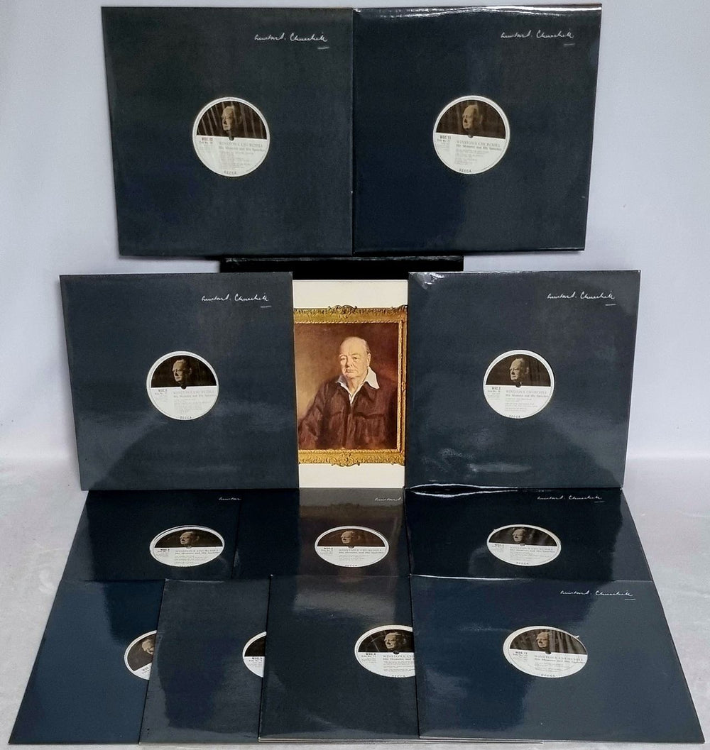 Winston Churchill His Memoirs And His Speeches 1918-1945 - 1st - VG UK Vinyl Box Set WCCVXHI805641