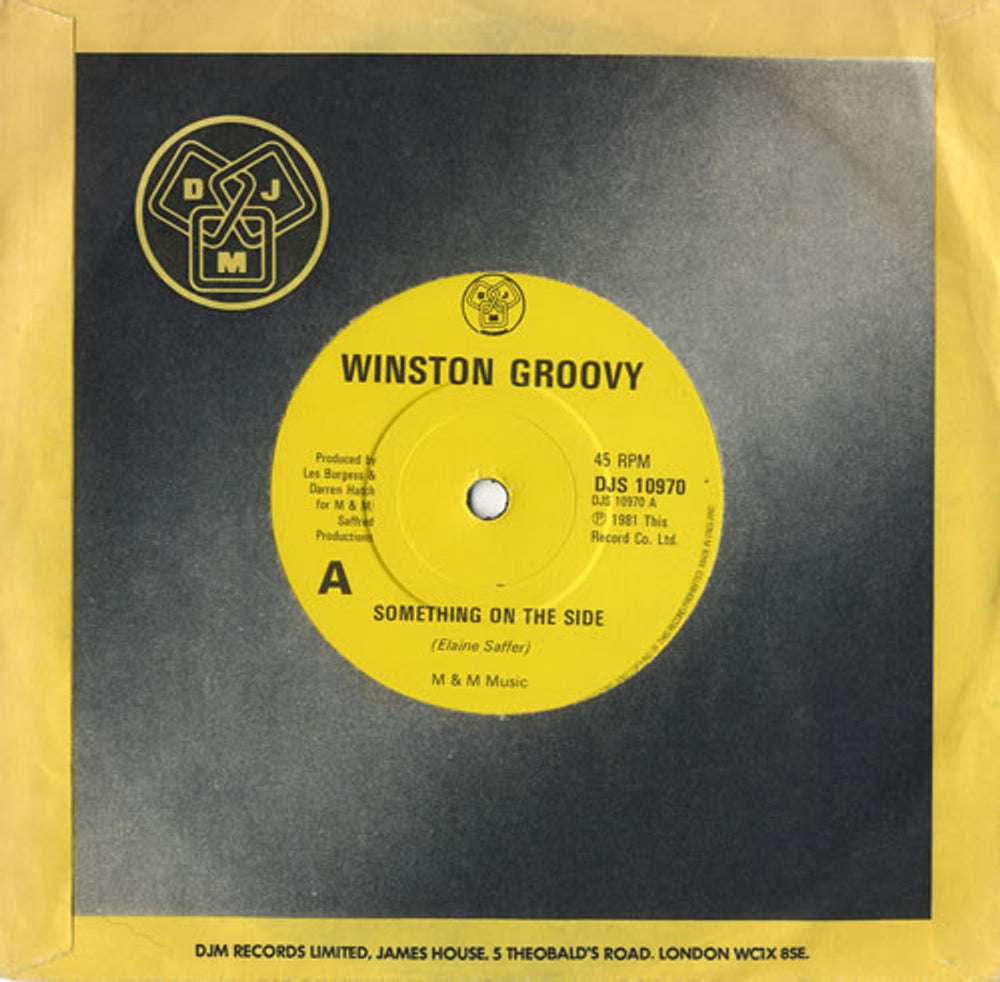 Winston Groovy Something On The Side UK 7" vinyl single (7 inch record / 45) DJS10970