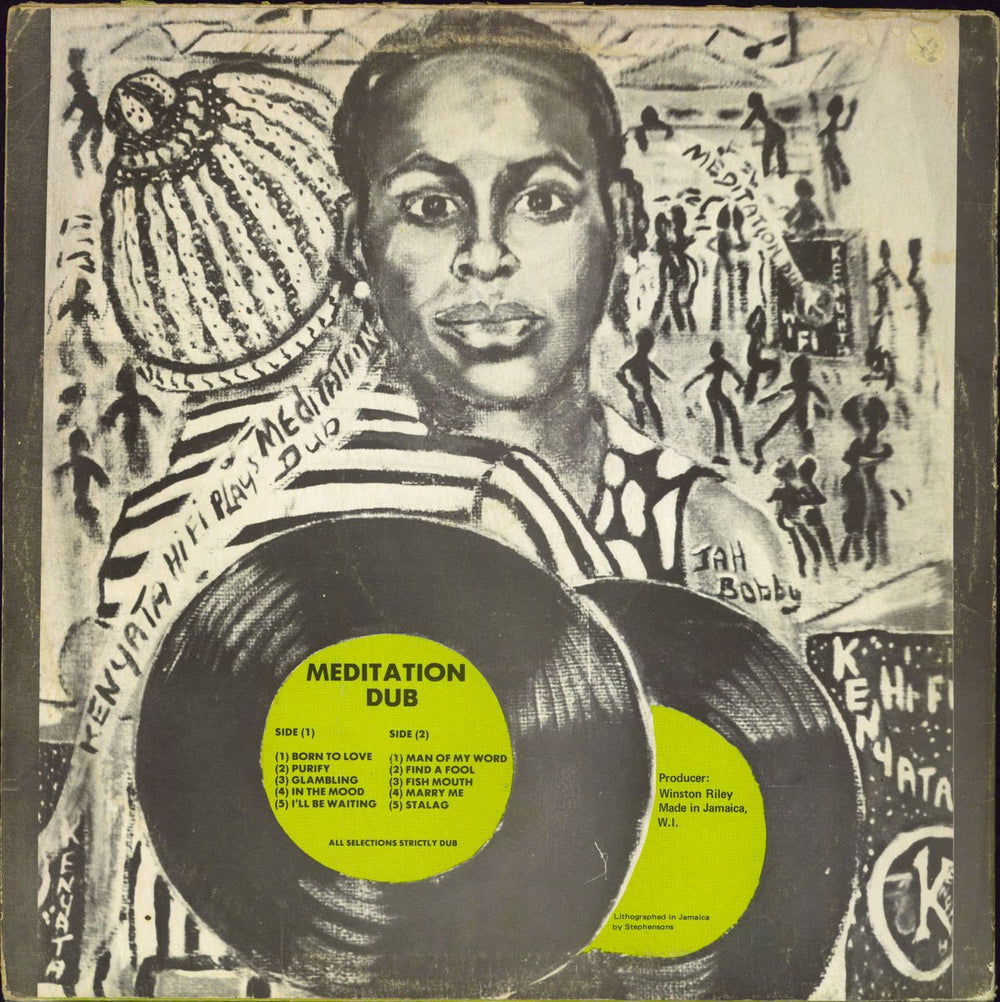 Winston Riley Meditation Dub Jamaican vinyl LP album (LP record)