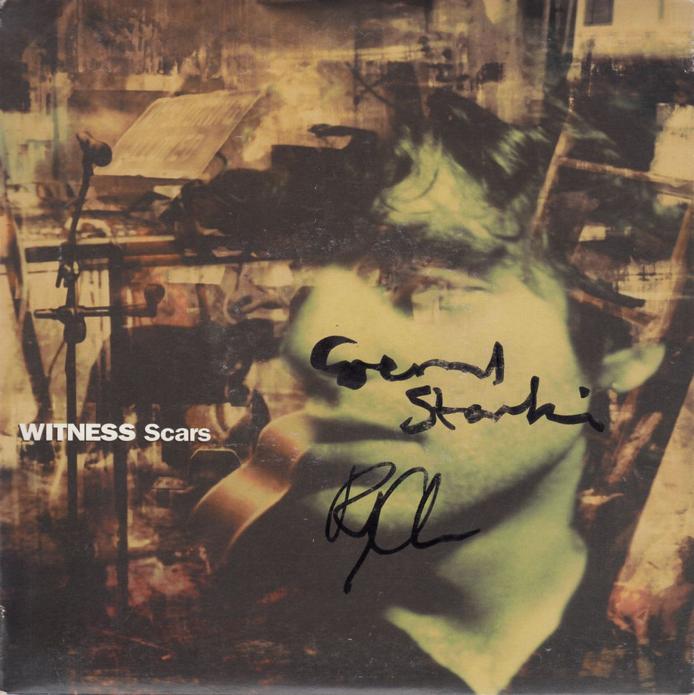 Witness (Indie) Scars - Autographed UK 7" vinyl single (7 inch record / 45) IS740