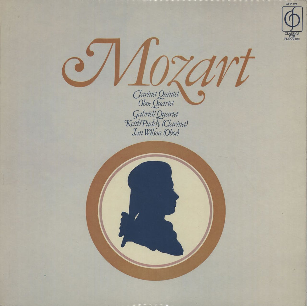 Wolfgang Amadeus Mozart Clarinet Quintet / Oboe Quartet UK vinyl LP album (LP record) CFP121