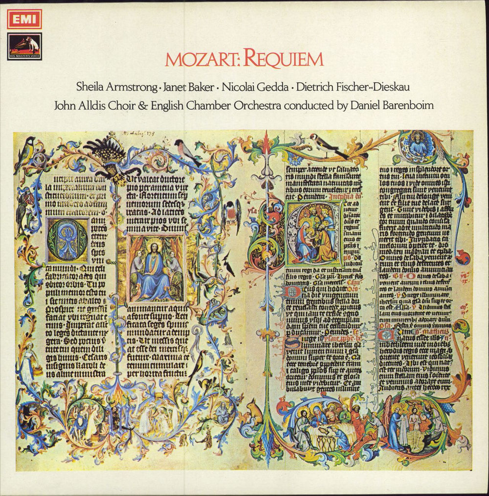 Wolfgang Amadeus Mozart Requiem UK vinyl LP album (LP record) ASD2788