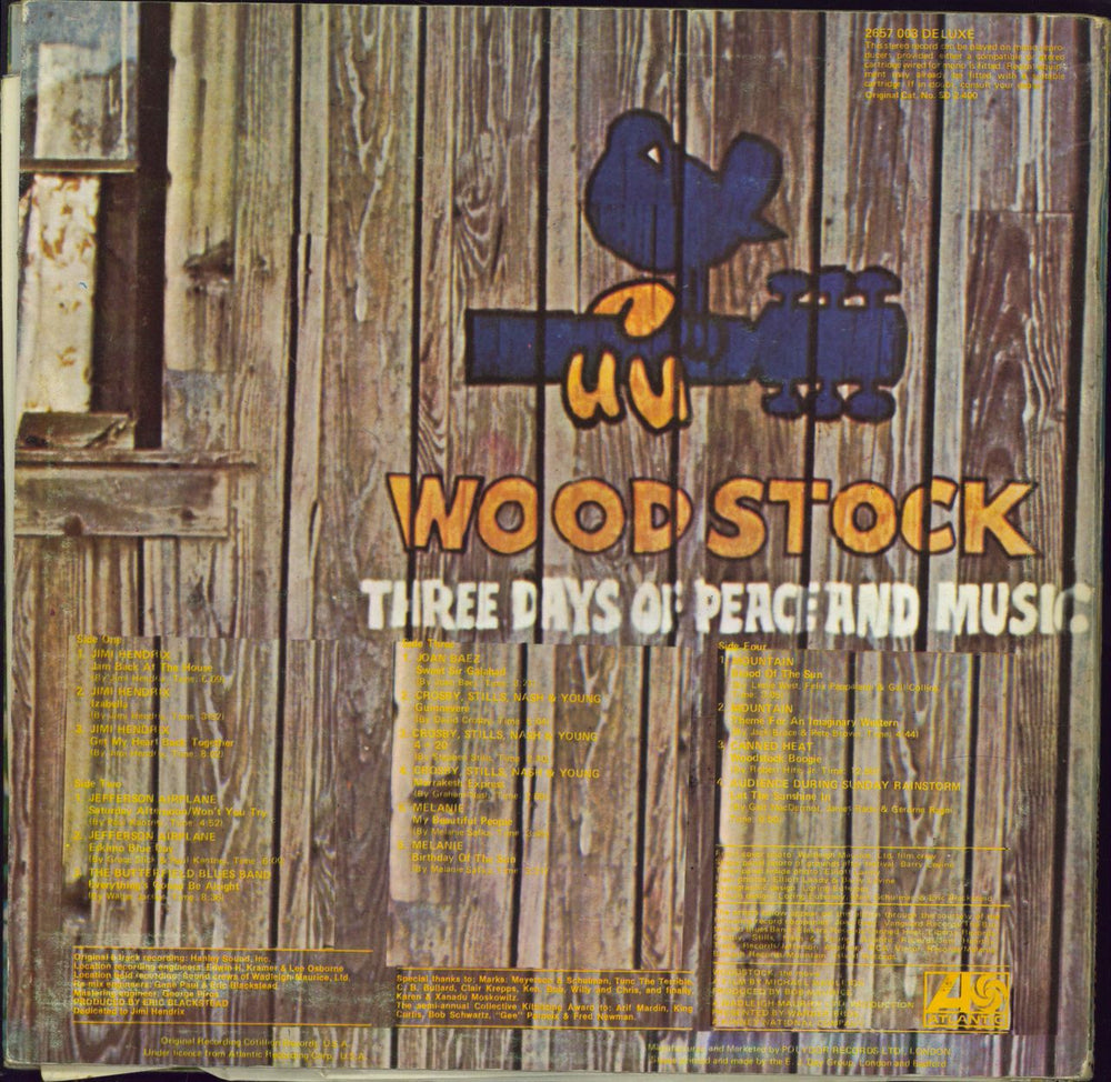 Woodstock Woodstock Two - EX UK 2-LP vinyl record set (Double LP Album) WP02LWO772759