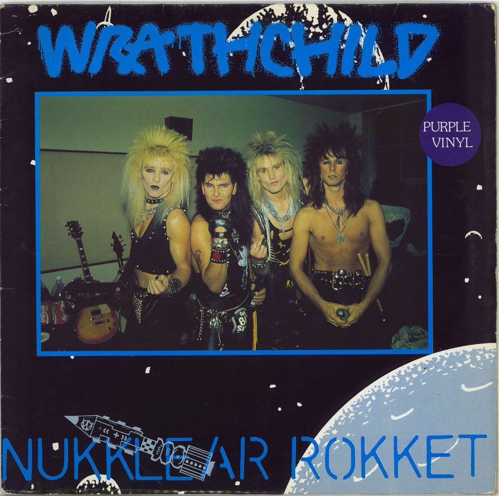 Wrathchild Nukklear Rokket - Purple Vinyl UK 12" vinyl single (12 inch record / Maxi-single) 12VHF50