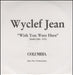 Wyclef Jean Wish You Were Here UK Promo CD-R acetate CD-R ACETATE