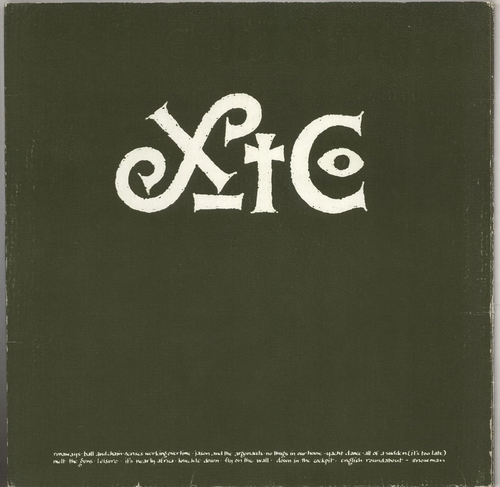 XTC English Settlement - Green titles - VG UK 2-LP vinyl record set (Double LP Album)