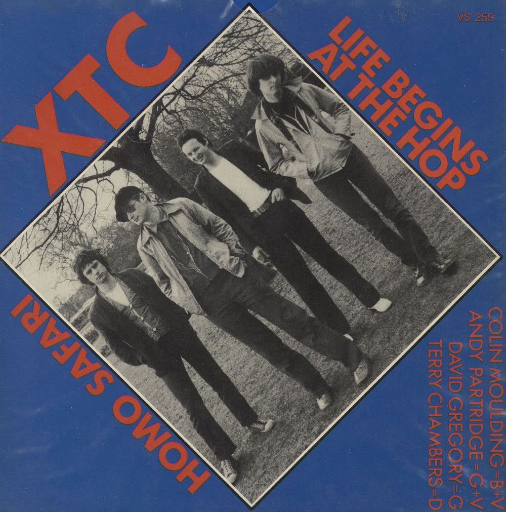 XTC Life Begins At The Hop UK 7" vinyl single (7 inch record / 45) VS259