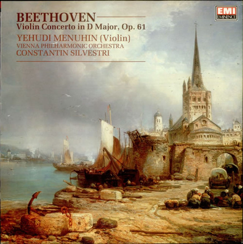 Yehudi Menuhin Beethoven: Violin Concerto in D major, Op. 61 UK vinyl LP album (LP record) EMX4120691