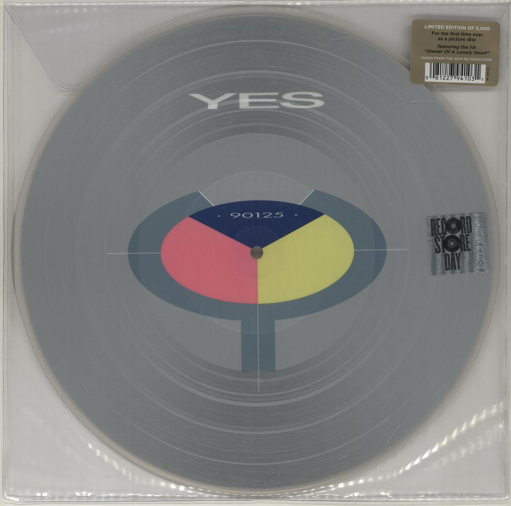 Yes 90125 UK picture disc LP (vinyl picture disc album) R190125