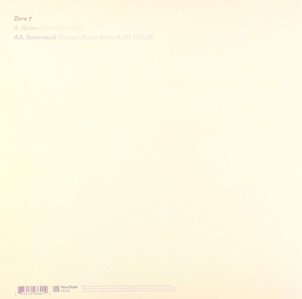 Zero 7 Home - RSD19 - Sealed UK 10" vinyl single (10 inch record) 885012036014