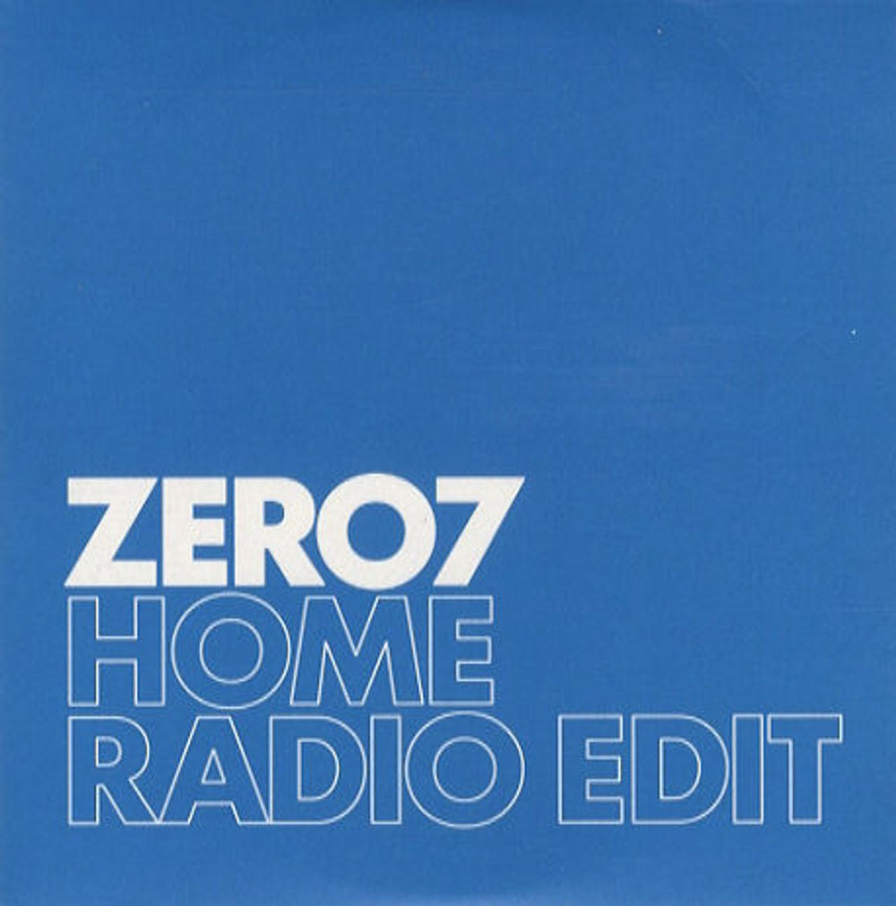 Zero 7 Home UK Promo CD single (CD5 / 5") SAM00910